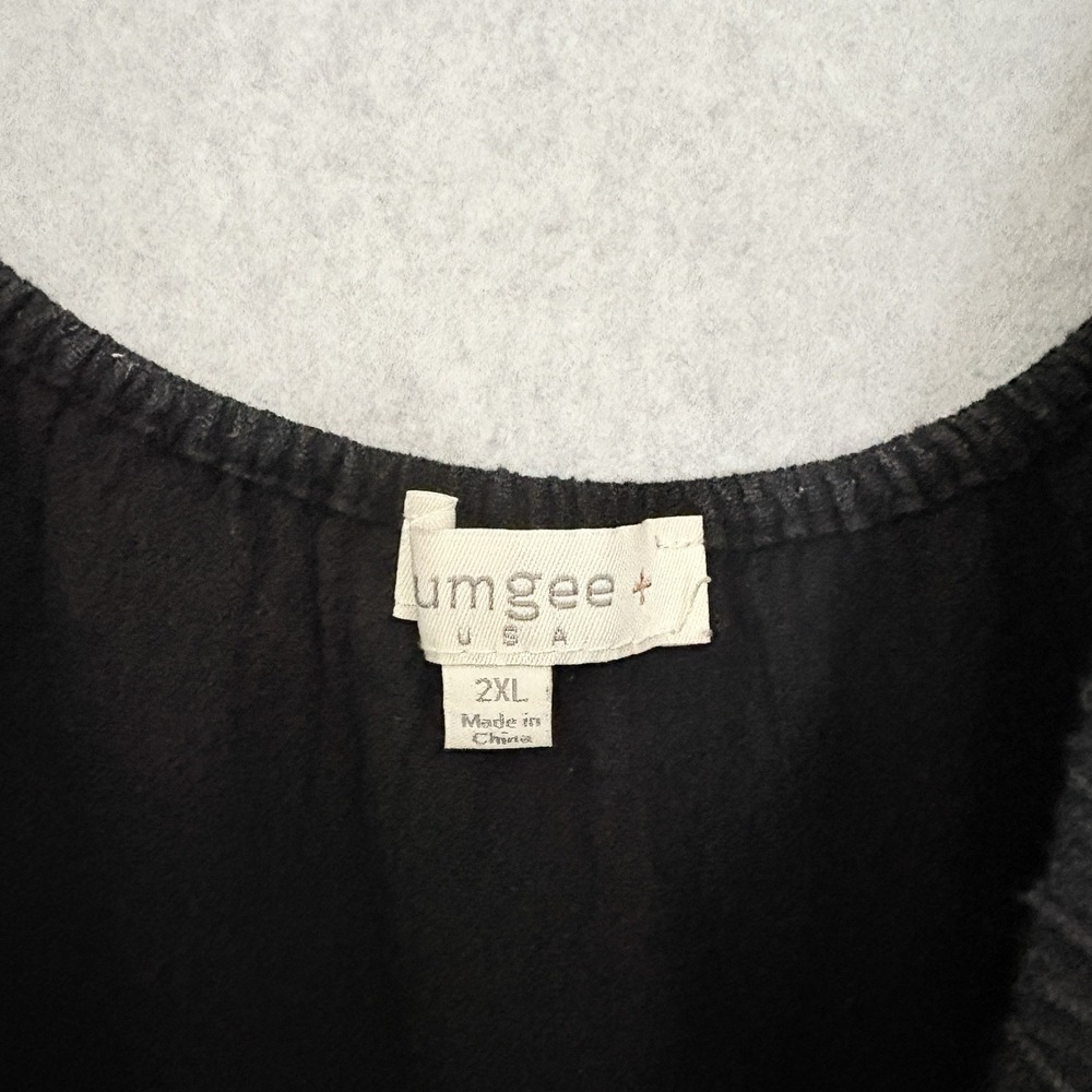 Umgee Tunic Dress LagenLook Gauzy Boho Hippie Tassel Slv Size 2X Embroidered‎ - Picture 5 of 6